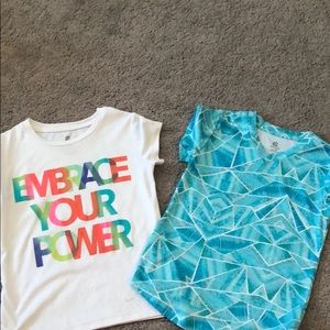 Girls athletic shirts